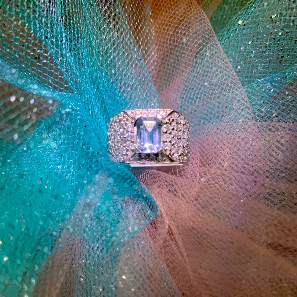 Authentic New Aquamarine & Zircon in solid Sterling Silver